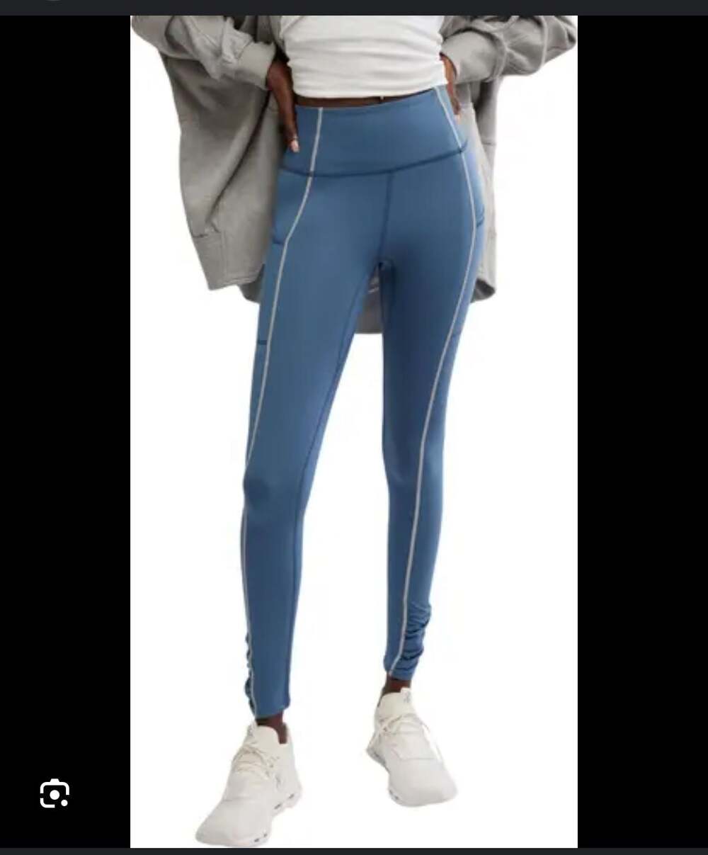 FP Movement You're A Peach Pocket Leggings in Skyline Blue M
